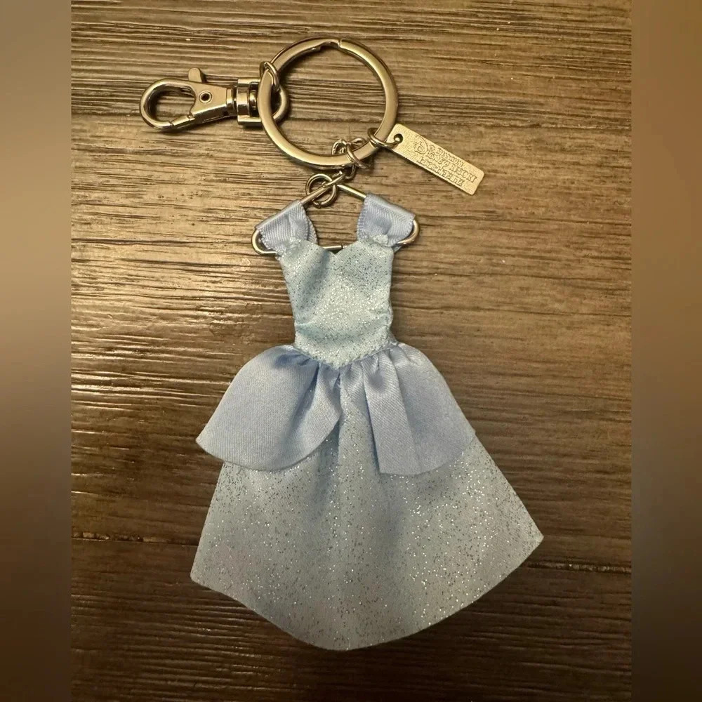 Disney Sparkling Blue Dress Ornament Keychain